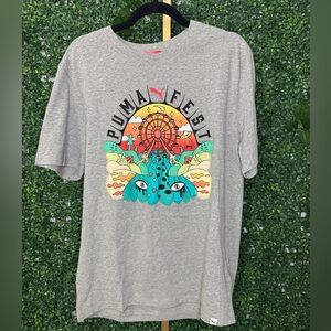 Puma Gray Graphic Tee - Short Sleeve